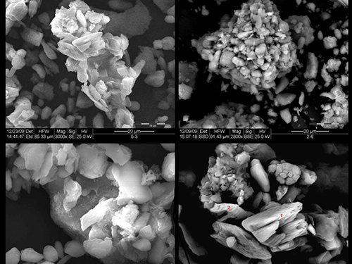 Microaggregates of Dust Particles, Negev Desert, Israel