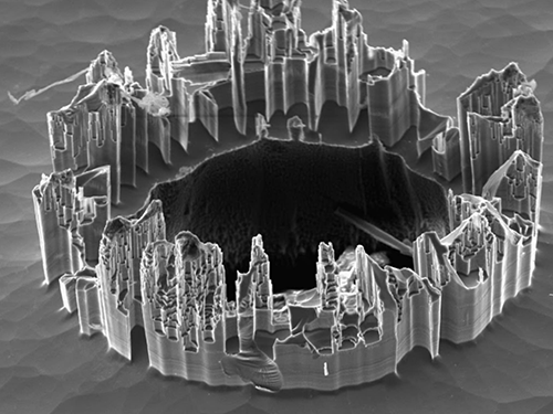 Castle of Satan around the Abyss of Demons