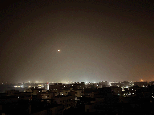 Midnight Haze - Aerosols in an Industrial Skyline